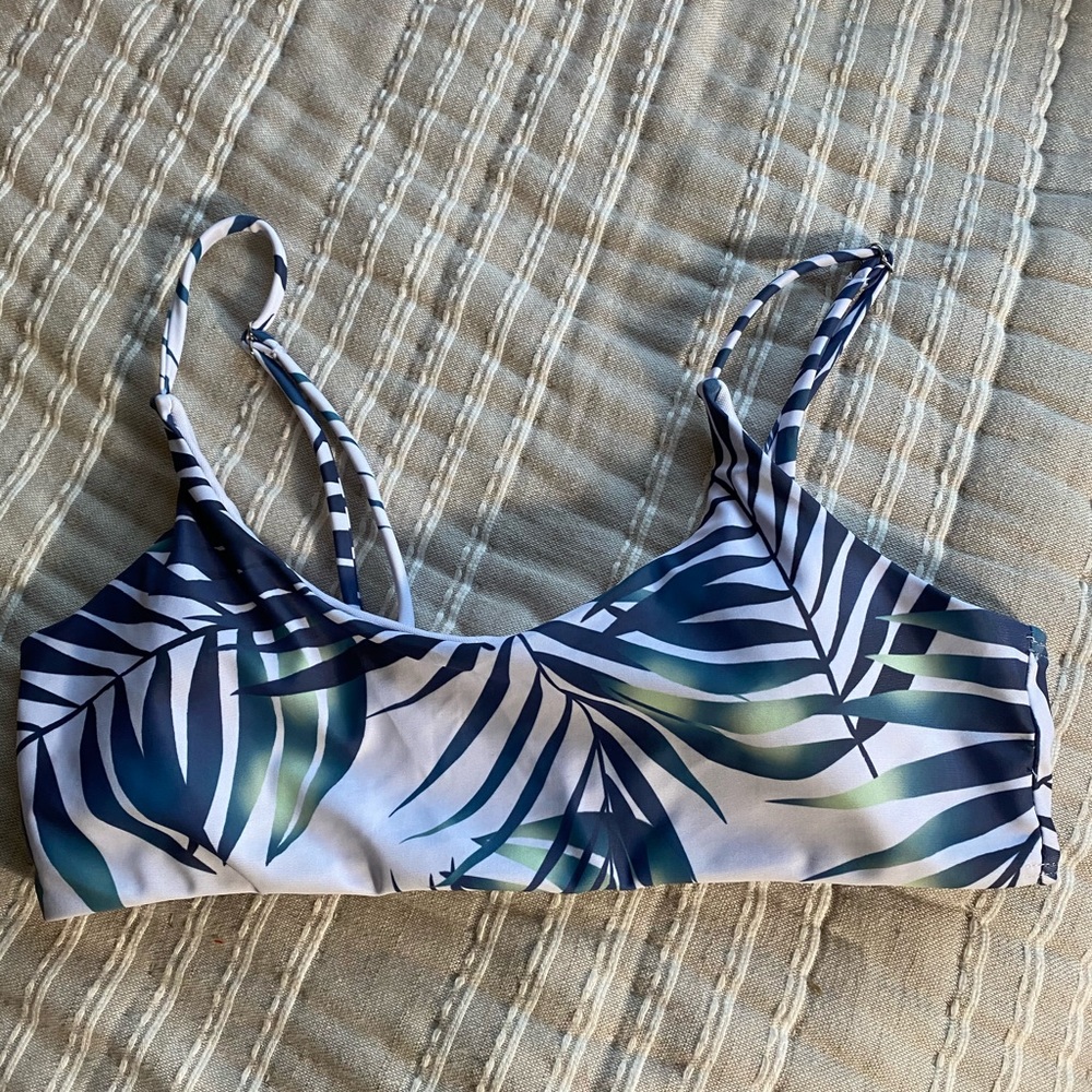 green leaf bikini top